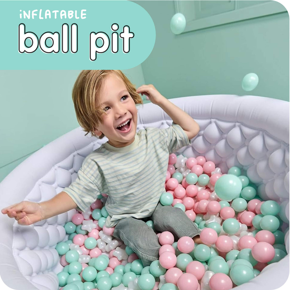 Sweet Spaces™ Inflatable Ball Pit w/ 250 Balls