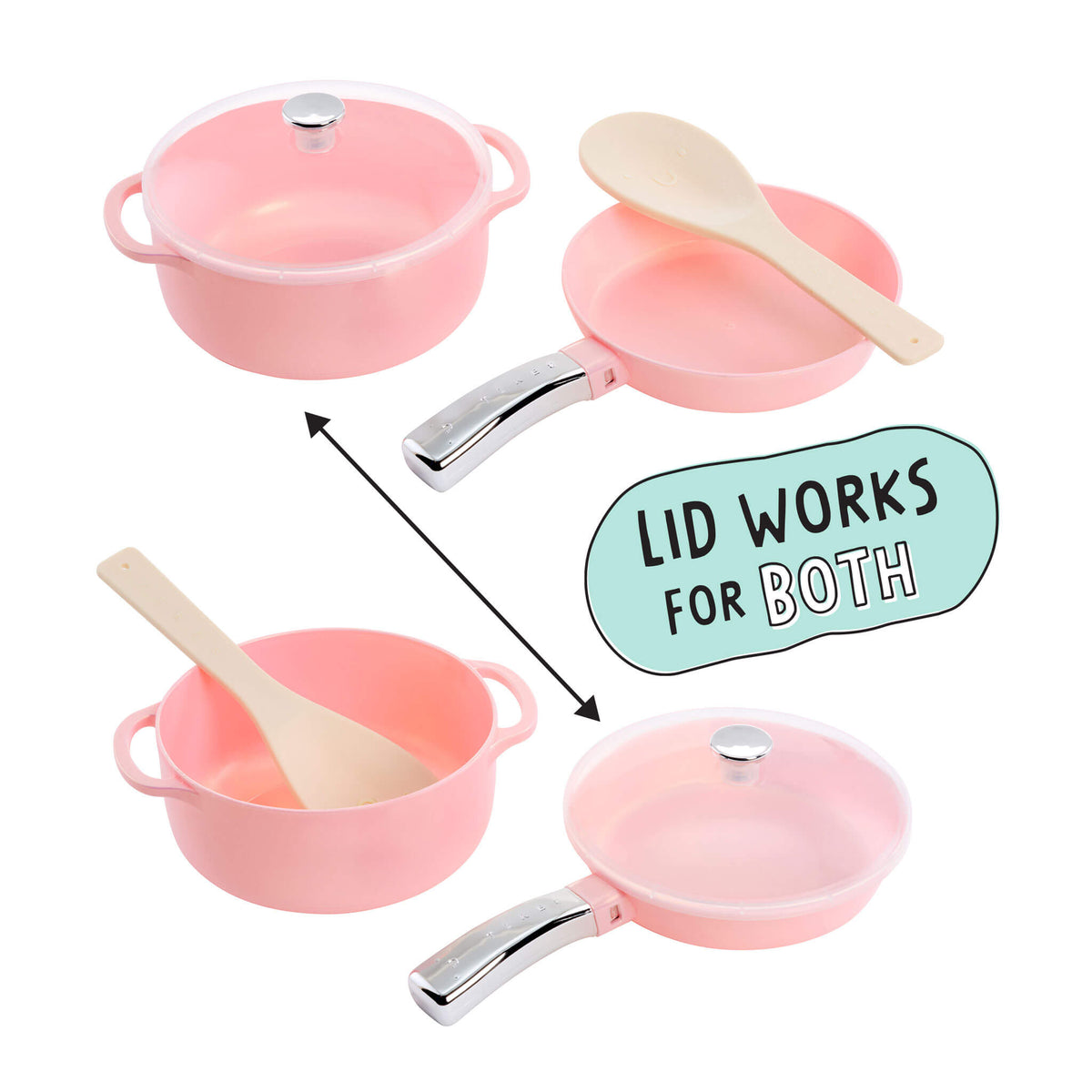 Sweet Spaces™ Pots & Pans Set - Pink