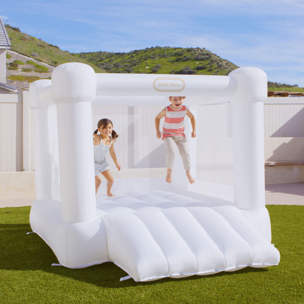Cloud Collection™ White Jr. Jump 'n Slide™ Bouncer