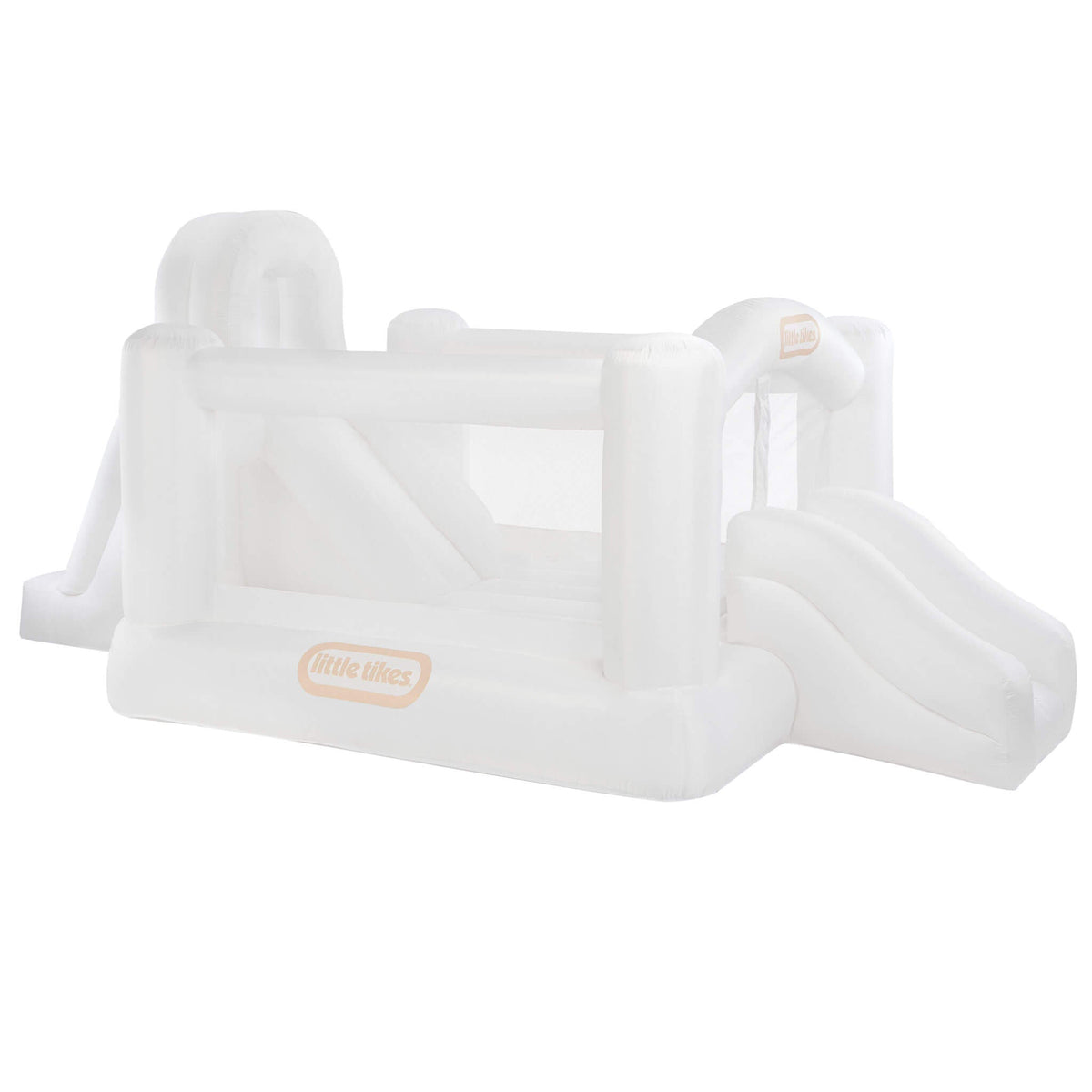 Cloud Collection™ Jump 'n Double Slide Bouncer – White