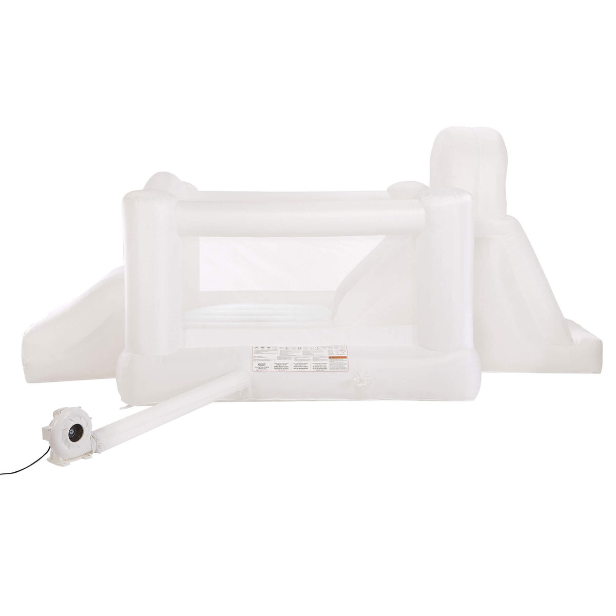 Cloud Collection™ Jump 'n Double Slide Bouncer – White